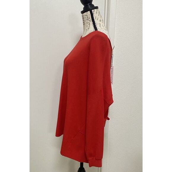 Alice & Olivia Sweater Womens Medium Red Open Back With Bows Holiday - Picture 3 of 16